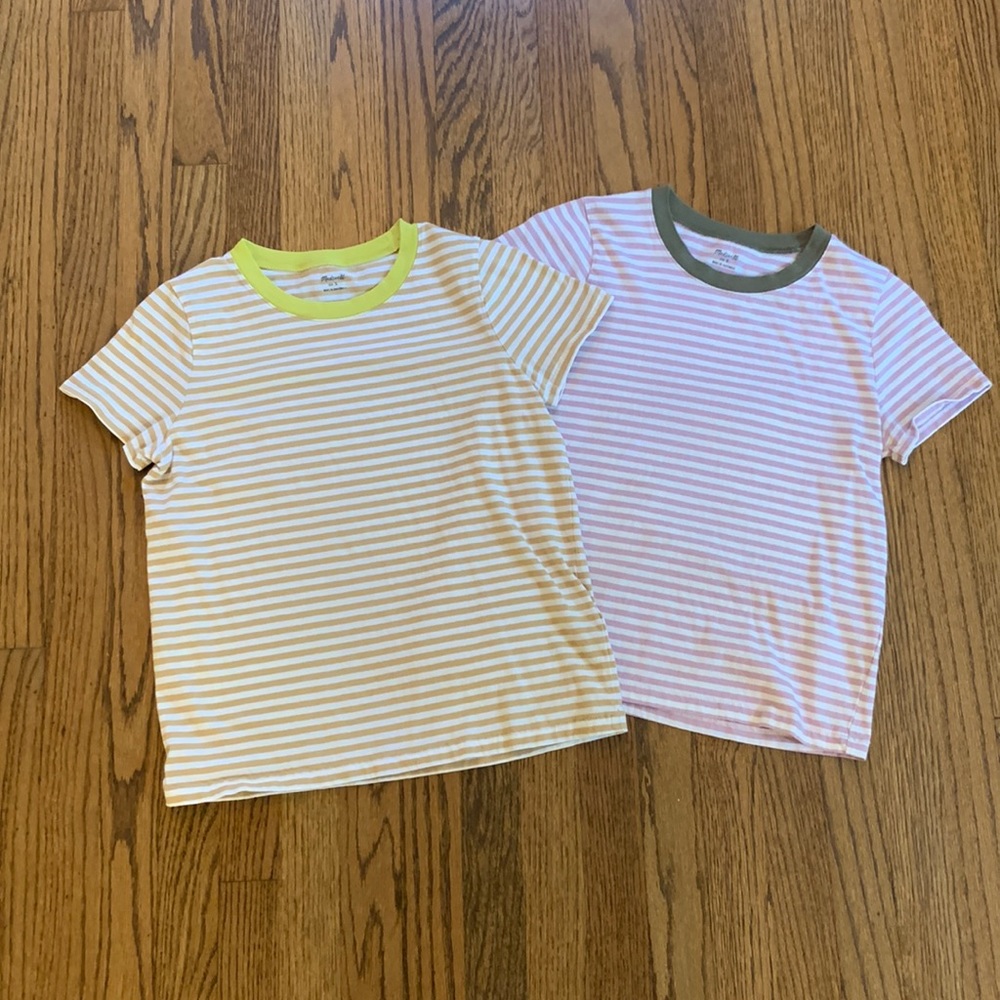 Madewell Two size small crew neck t-shirts.